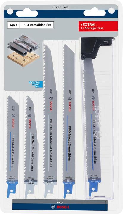 Image du produit Bosch Professional Zubehör PRO Demolition Blade Set, 6 pcs.