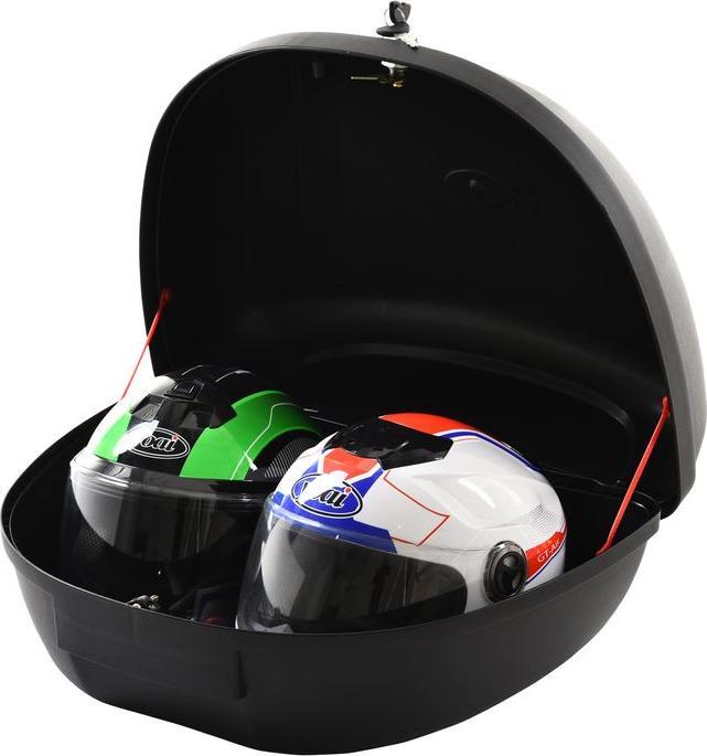 Image du produit Swisshandel24 Valise moto, valise scooter pour moto, scooter, mobylette et quad, valise casque 48 L, top case (48 l)