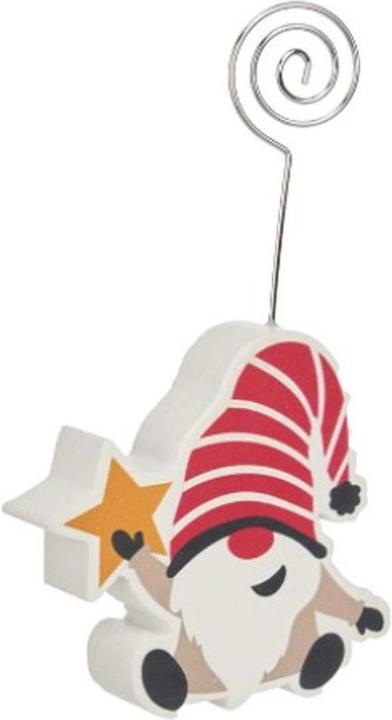 Produktbild Krist+ Fotorahmen Bunt Zwerg Weihnachtsstern Metall Holz MDF 8,5 x 15,5 x 2 cm (24 Stück)