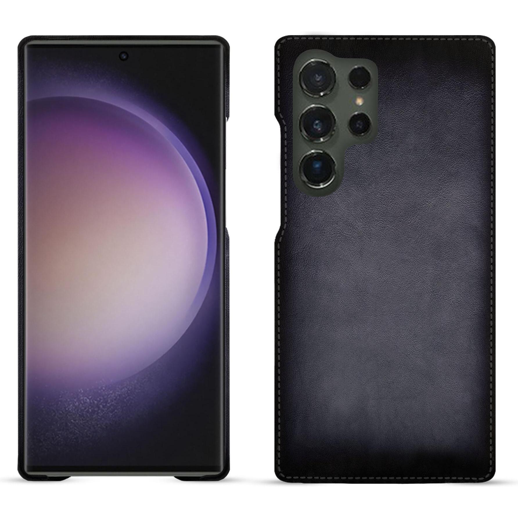 Noreve Lederschutzhülle (Samsung Galaxy S24 Ultra), Smartphone Hülle, Grau