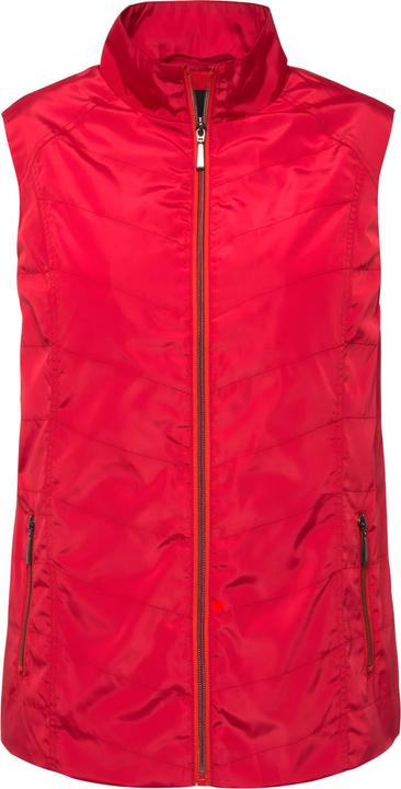 Image du produit Ulla Popken Gilet, coutures fantaisie, col montant, poches zippées (50, 52)
