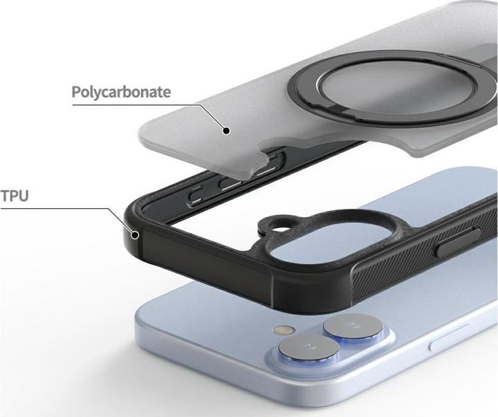 Actual product image Araree Duple M Stand MagSafe Case for iPhone 17 Black (Apple iPhone 17)