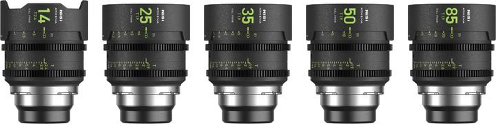 Immagine prodotto Nisi Kit Prime ATHENA (14mm / 25mm / 35mm / 50mm / 85mm) con attacco PL (Arri) (novità) (Full frame)
