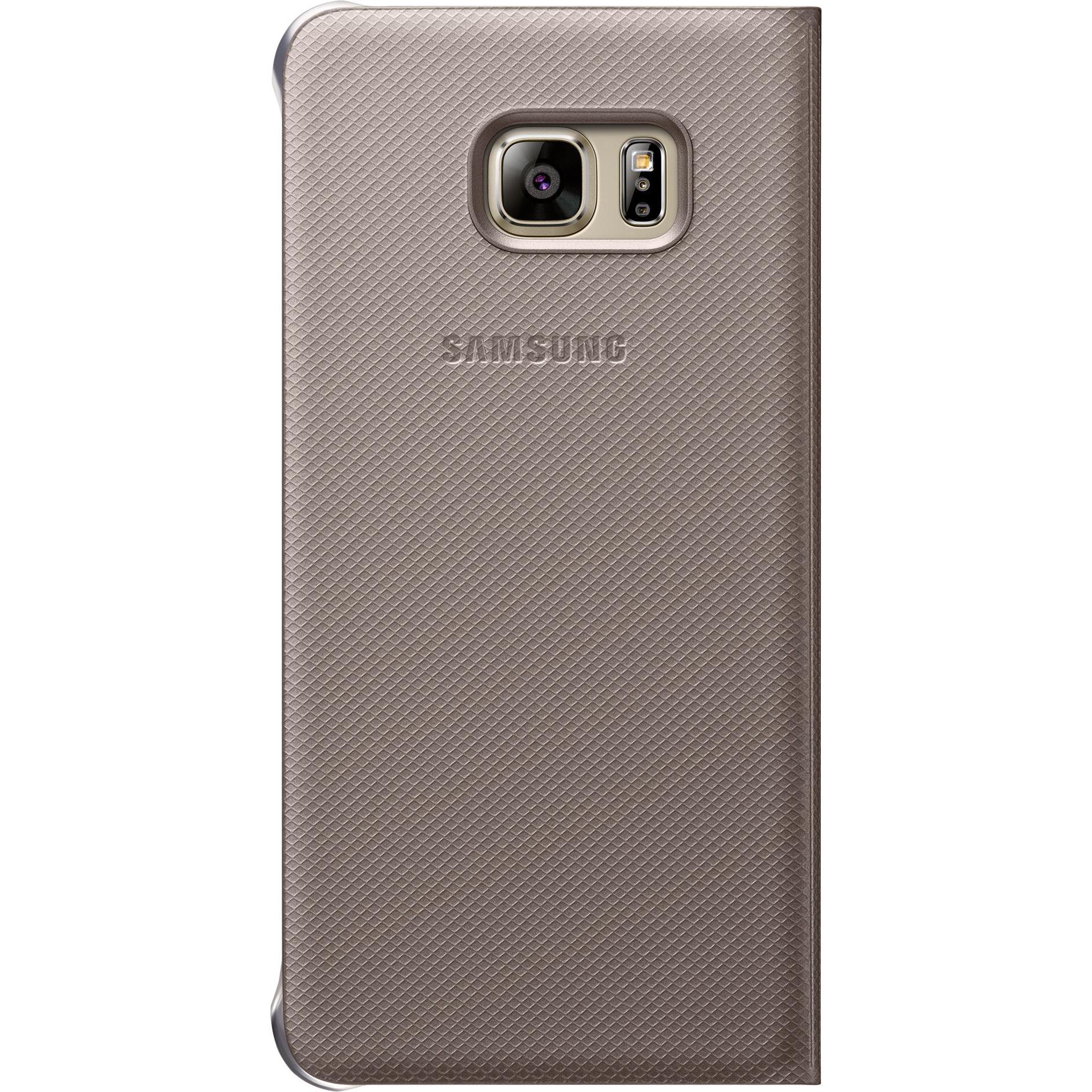 Thumbnail - Samsung Flip Walle (Samsung Galaxy S6 Edge+), Smartphone Hülle, Gold