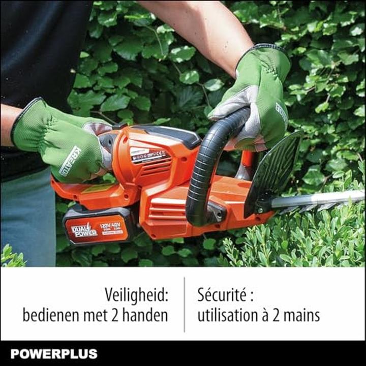Image du produit Powerplus Taille-haie Dual Power 40V 670mm - batterie et chargeur non compris (Fonctionnement sur batterie)