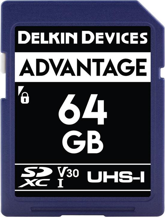 Actual product image Delkin ADVANTAGE UHS-I (V30) 64GB R:100MB/s W:80MB/s (64 GB, UHS-I)