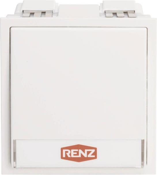 Actual product image Renz Push-button module 97-9-85269 1 push-button white (old: 97-9-85094)