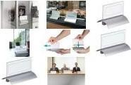 Actual product image Durable Table name plate, acrylic with aluminium base