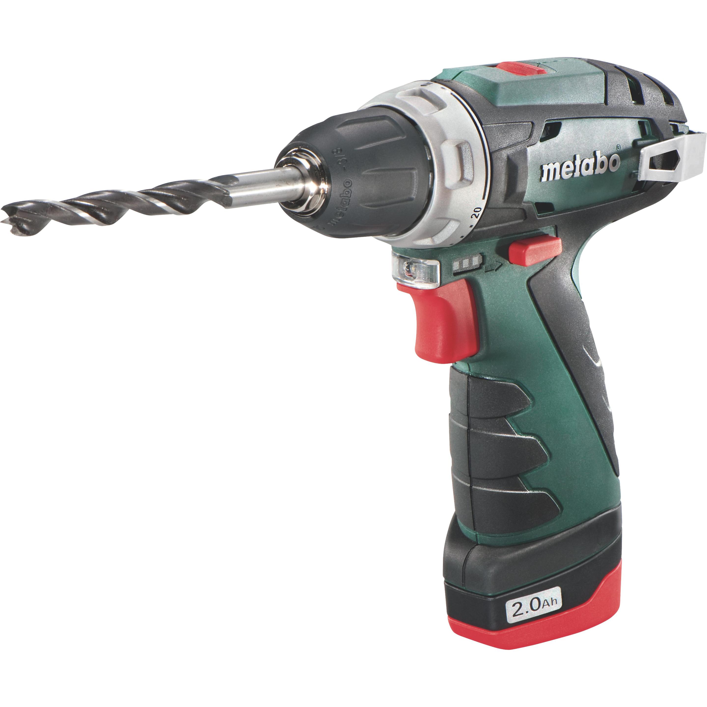 Metabo, Bohrmaschine + Akkuschrauber, PowerMaxx BS (Akkubetrieb)