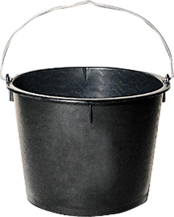 Image du produit HP Autozubehör Seau de chantier 12 l avec fond croisé noir Mélange de polyéthylène de récupération (12 l)