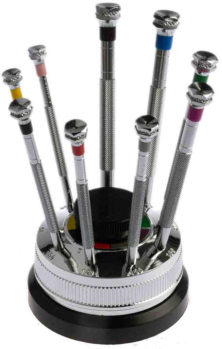 Image du produit RS PRO Jeu 9 tournevis bijoutier sur carrousel (Escale)