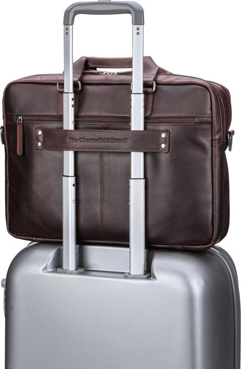 Actual product image The Chesterfield Brand Wax Pull Up briefcase leather 40 cm laptop compartment (17.30")