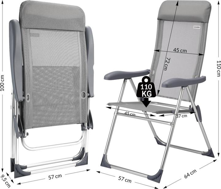 Immagine prodotto Casaria Set di 4 sedie da giardino