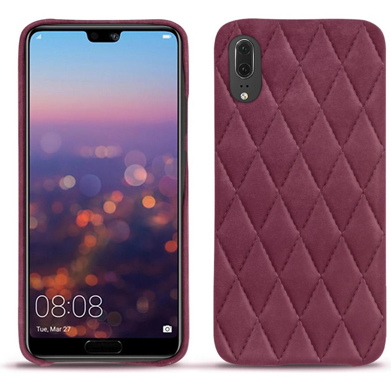 Noreve Lederschutzhülle (Huawei P20), Smartphone Hülle, Violett