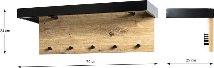 Actual product image HAKU Möbel Wall coat rack