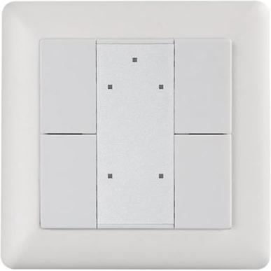 Synergy 21, Lichtschalter + Storenschalter, Controller EOS 08 KNX Taster 4-fach