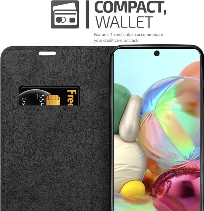 Actual product image Cadorabo Book Invisible Magnet Cover (Samsung Galaxy A71 5G)