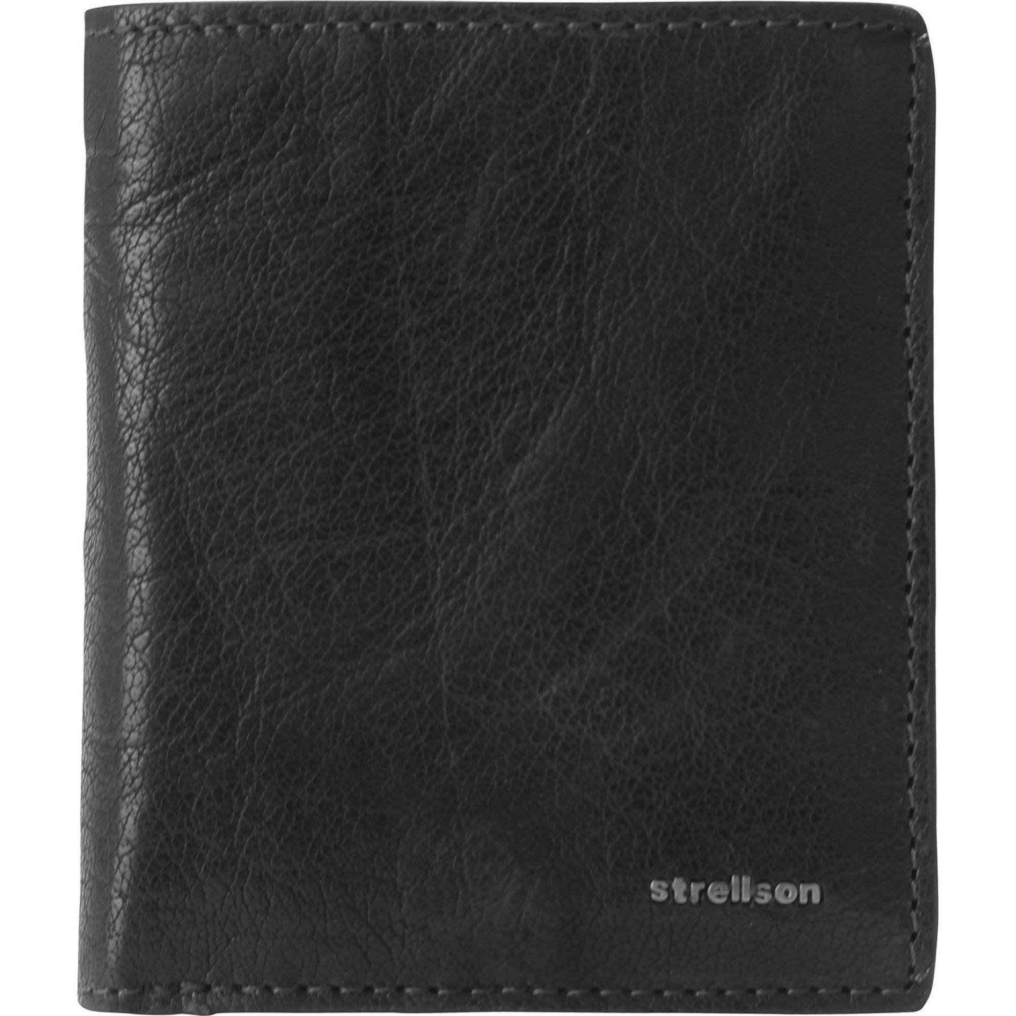 Strellson, Herren, Portemonnaie, BillFold Q6 jefferson reno, Schwarz