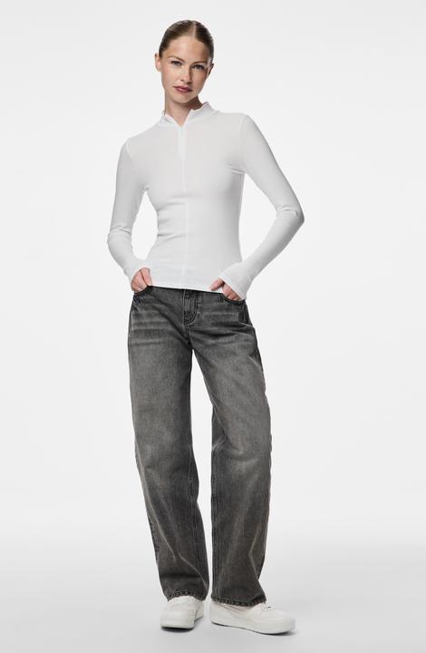 Actual product image Pieces Pckitte Zip Ls T-Neck Top Noos Bc (S)