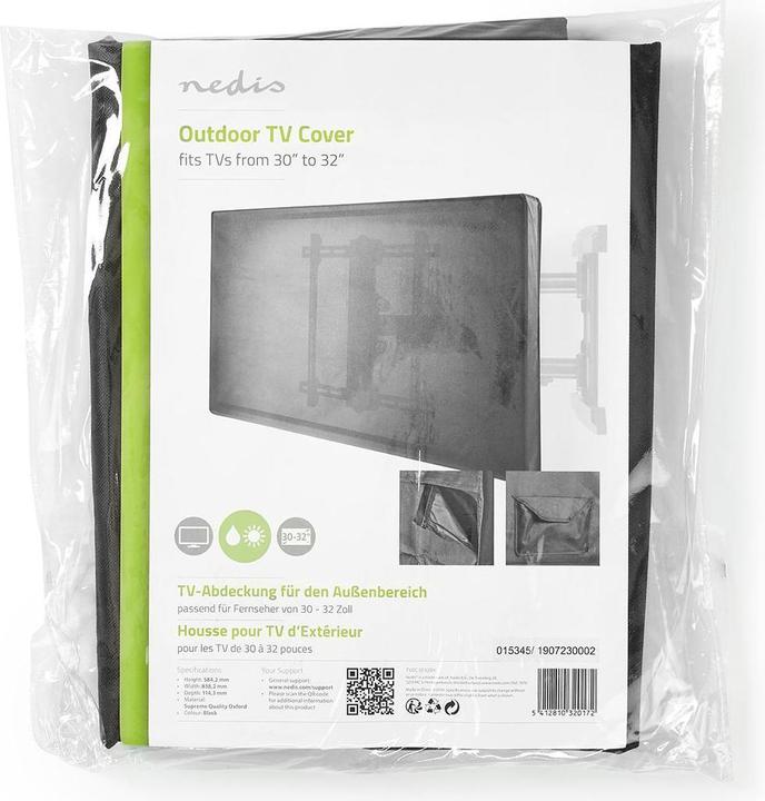 Produktbild Nedis Outdoor TV Screen Cover Screen Size: 30 - 32 " Hook and Loop Closing / Remote Control Holder / (32")