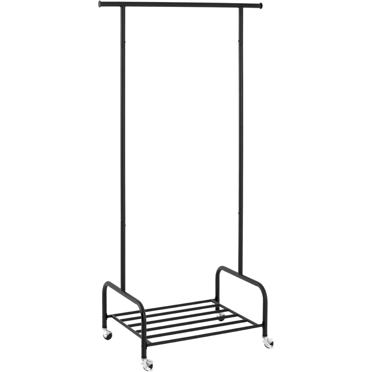 HAKU Möbel, Kleiderständer + Kleiderstange, Rollgarderobe