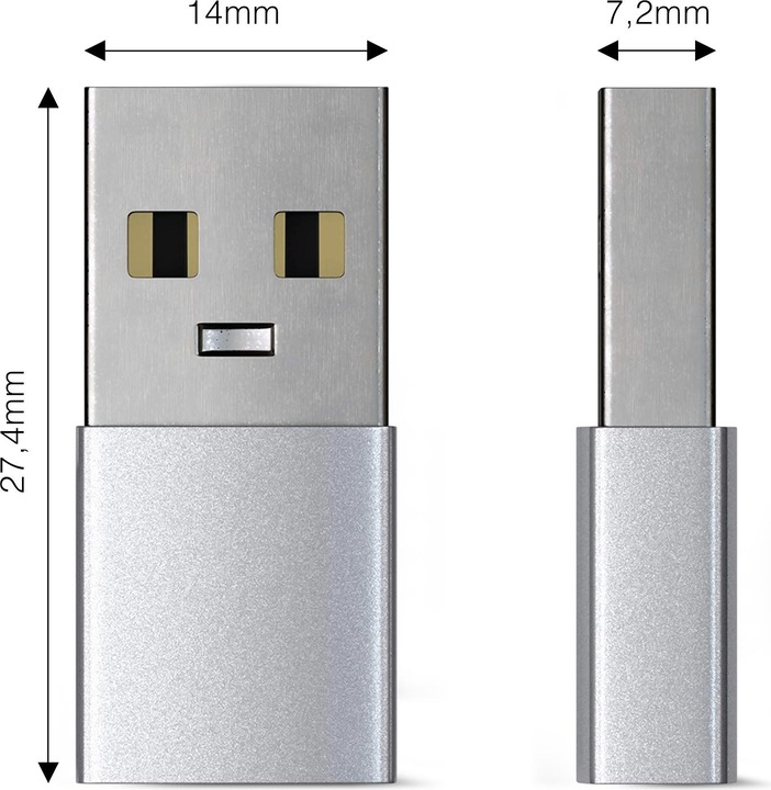 Actual product image Satechi USB 3.0 zu (USB-C, USB-A, 1.40 cm)