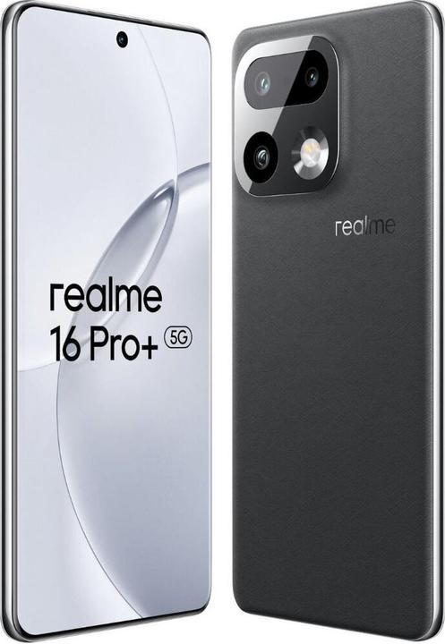 Produktbild realme 16 Pro+ (512 GB, Grey, master grey, 6.80", Hybrid Dual SIM + eSIM, 5G)