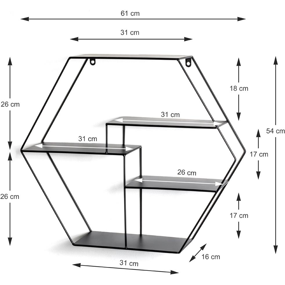 Thumbnail - HAKU Möbel, Regal, Wandregal (61 x 16 x 54 cm)