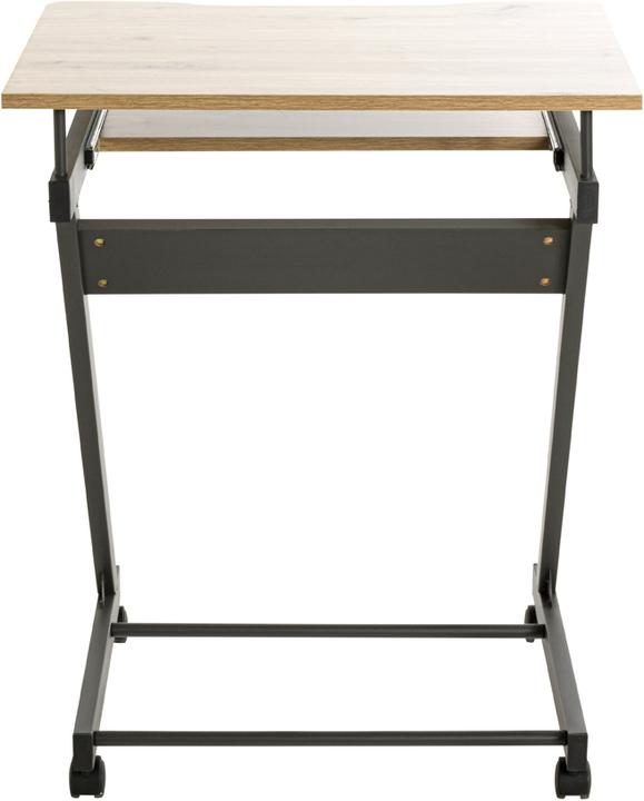 Image du produit HAKU Möbel Table d'ordinateur sur roulettes (60 x 49 x 75 cm)
