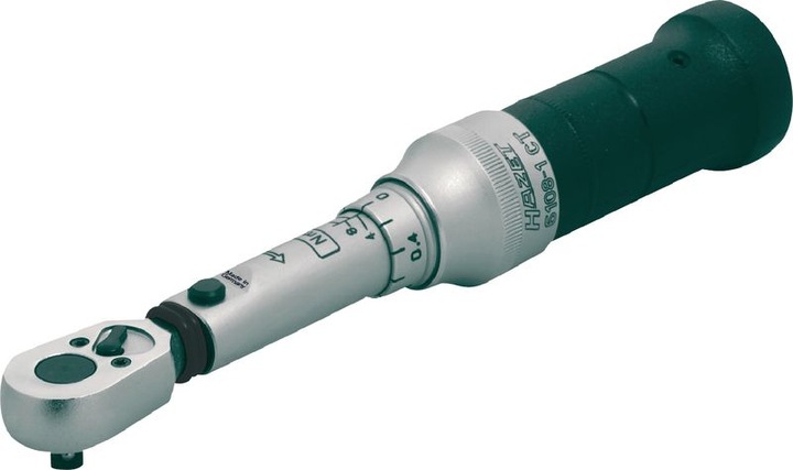 Actual product image HAZET Torque wrench 6106-1CT ∙ Nm min-max: 1 - 6 Nm ∙ Tolerance: 4% ∙ Square, solid 6.3 mm (1/4 inc… (1/4", 1 Nm, 6 Nm)