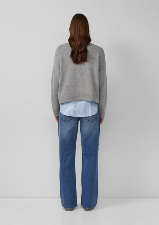 Produktbild s.Oliver Strickjacke Oversized Strickjacke mit dekorativen Knöpfen (48)