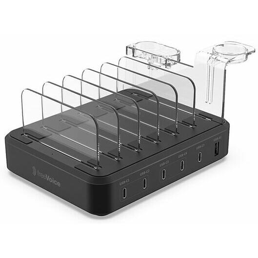 Thumbnail - FreeVoice Multipower Schnellladegerät 120W (2x USB-A, 2x USB-C) (120 W), USB Ladegerät