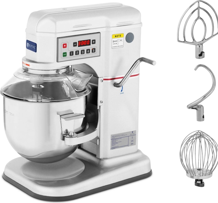 Produktbild Royal Catering Teigknetmaschine Planetenrührwerk 7 l 650 W Planetenrührmaschine (650 W)