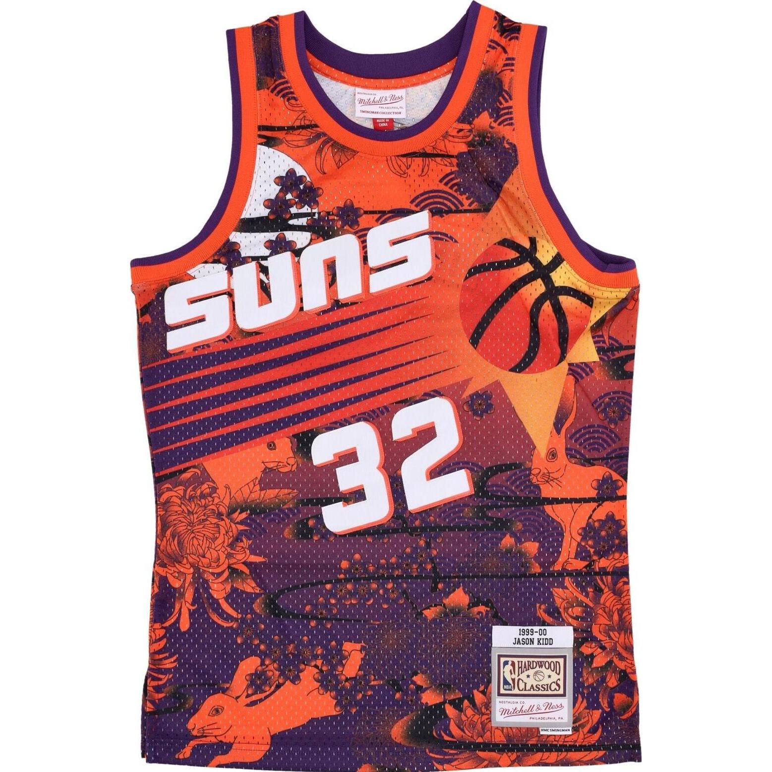Mitchell & Ness, Herren, Sportshirt, Swingman Mesh Jersey Phoenix Suns ASIAN Jason Kidd - L (L), Mehrfarbig, L