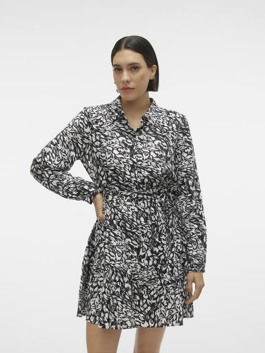Produktbild Vero Moda Normal geschnitten Hemdkragen Nicht verstellbare Bündchen Weite Ärmel Kurzes Kleid Kleid (M)