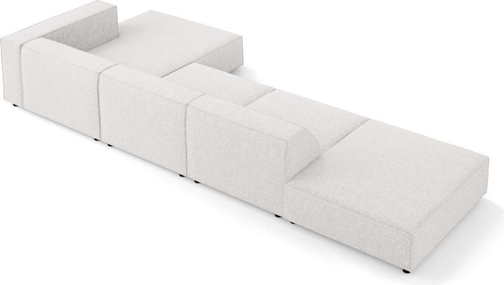 Actual product image Cosmopolitan Design Right Corner Sofa, "Arendal", 5 Seats, Light Grey, 341x166x70 Made in Europe (Corner sofa)