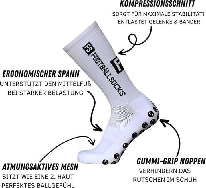 Produktbild FS Fussballsocken Grip Socken rutschfest (One Size)