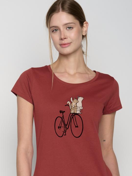 Actual product image Greenbomb T-Shirt Bike Cats Basket (L)