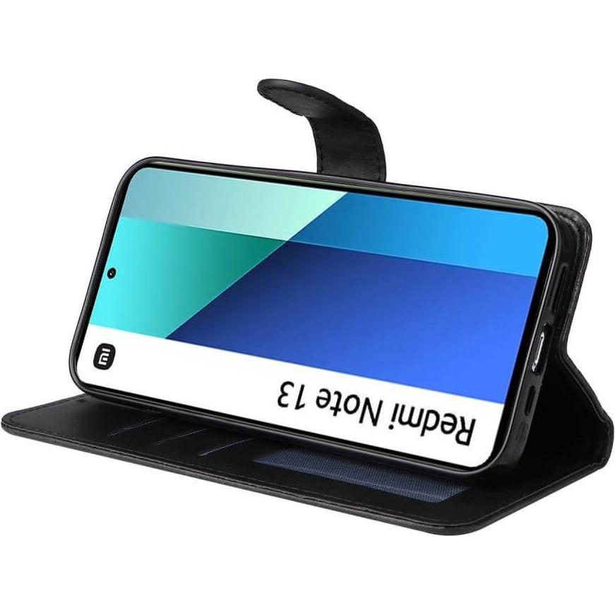 Thumbnail - Cover-Discount Xiaomi Redmi Note 13 4G - Premium Handyhülle Etui schwarz (Xiaomi Redmi Note 13 4G), Smartphone Hülle, Sc...