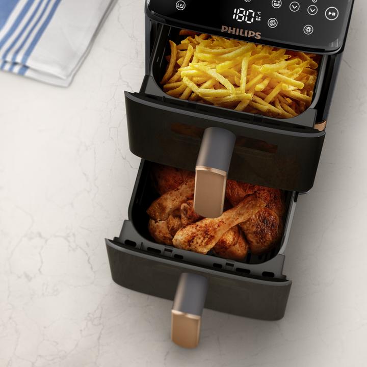 Actual product image Philips Airfryer Stacked Dual Basket NA462/70