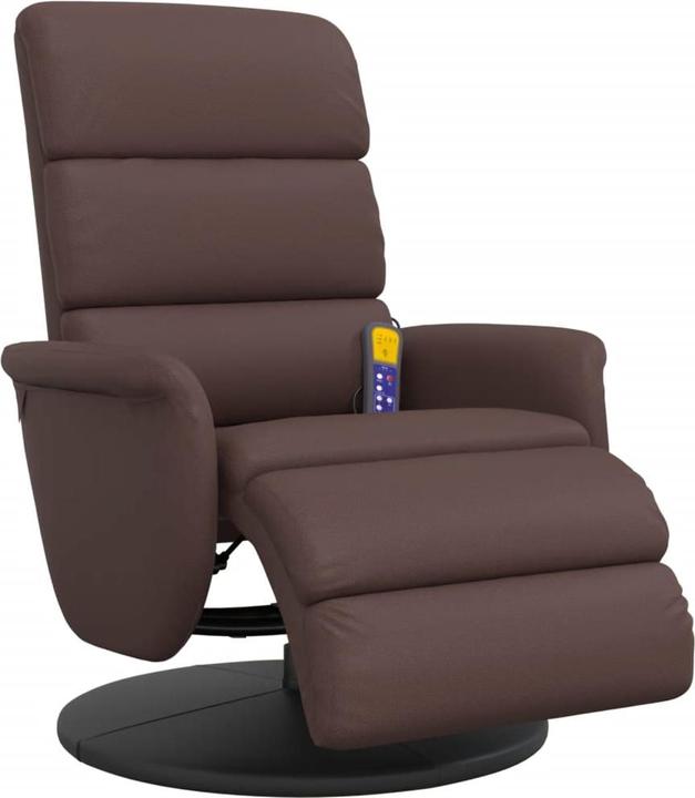 Produktbild VidaXL Massagesessel mit Fussteil Braun Kunstleder,Farbe