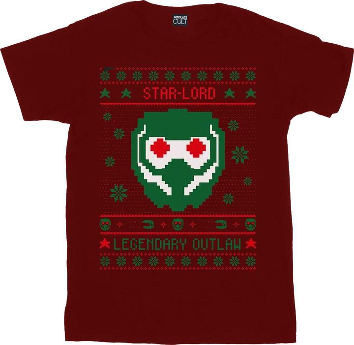 Actual product image Boys Guardians Of The Galaxy Vol. 2 Star Lord Fair Isle T-Shirt (128)