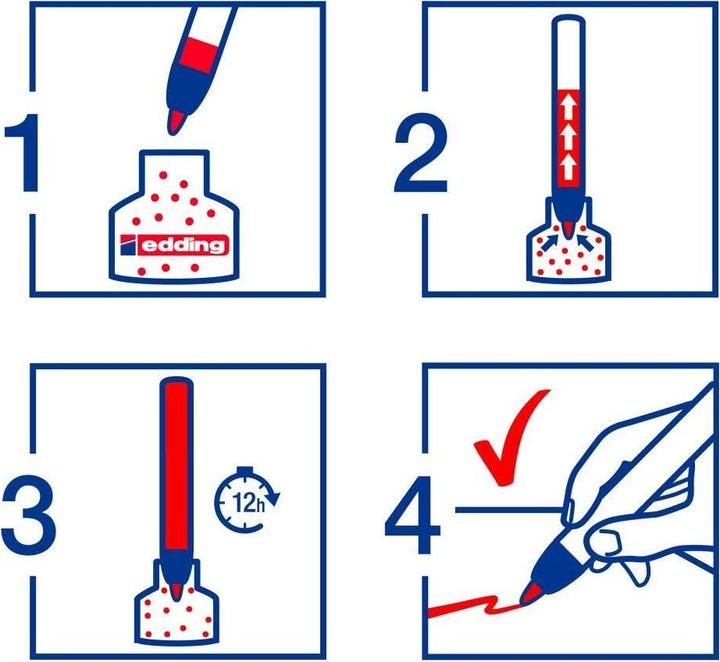Actual product image Edding Whiteboard marker 251 (4 x)