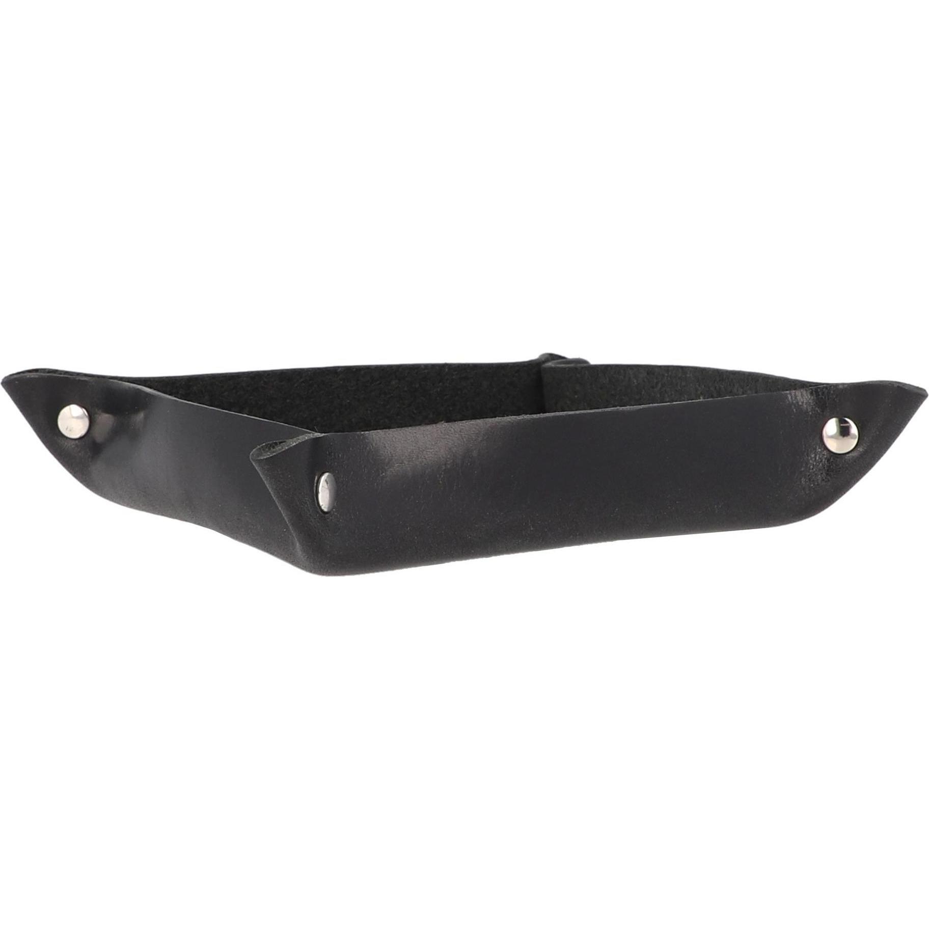 Castelijn & Beerens, Reisezubehör, Gaucho Taschenleerer Schale Leder 13 cm, Schwarz, (Tasche)