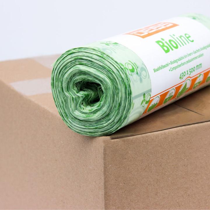 Immagine prodotto Deiss Fodere per cestini BIOLINE 43 x 50 cm (l x h) 20l ecovio natural 50 pz./confezione. (50x, 20 l)