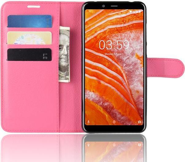Produktbild MU Classic Litchi Leder Bookcover Series (Nokia 3.1 Plus)