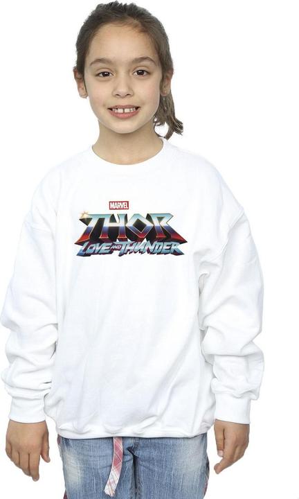 Produktbild Thor Love And Thunder Logo Sweatshirt Mädchen (116)