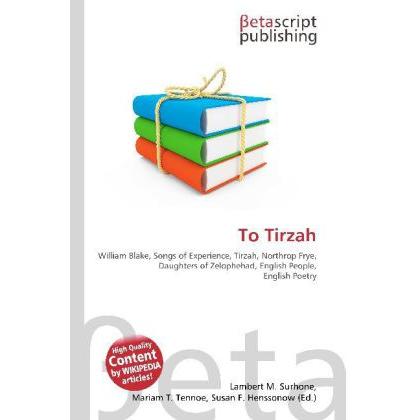 To Tirzah, Fachbücher von Lambert M. Surhone, Miriam T. Timpledon, Susan F. Marseken