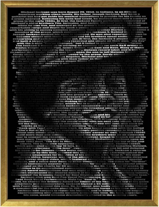 Produktbild Trenddeko Heine - Michael Jacksons Biographie (60 x 80 cm)