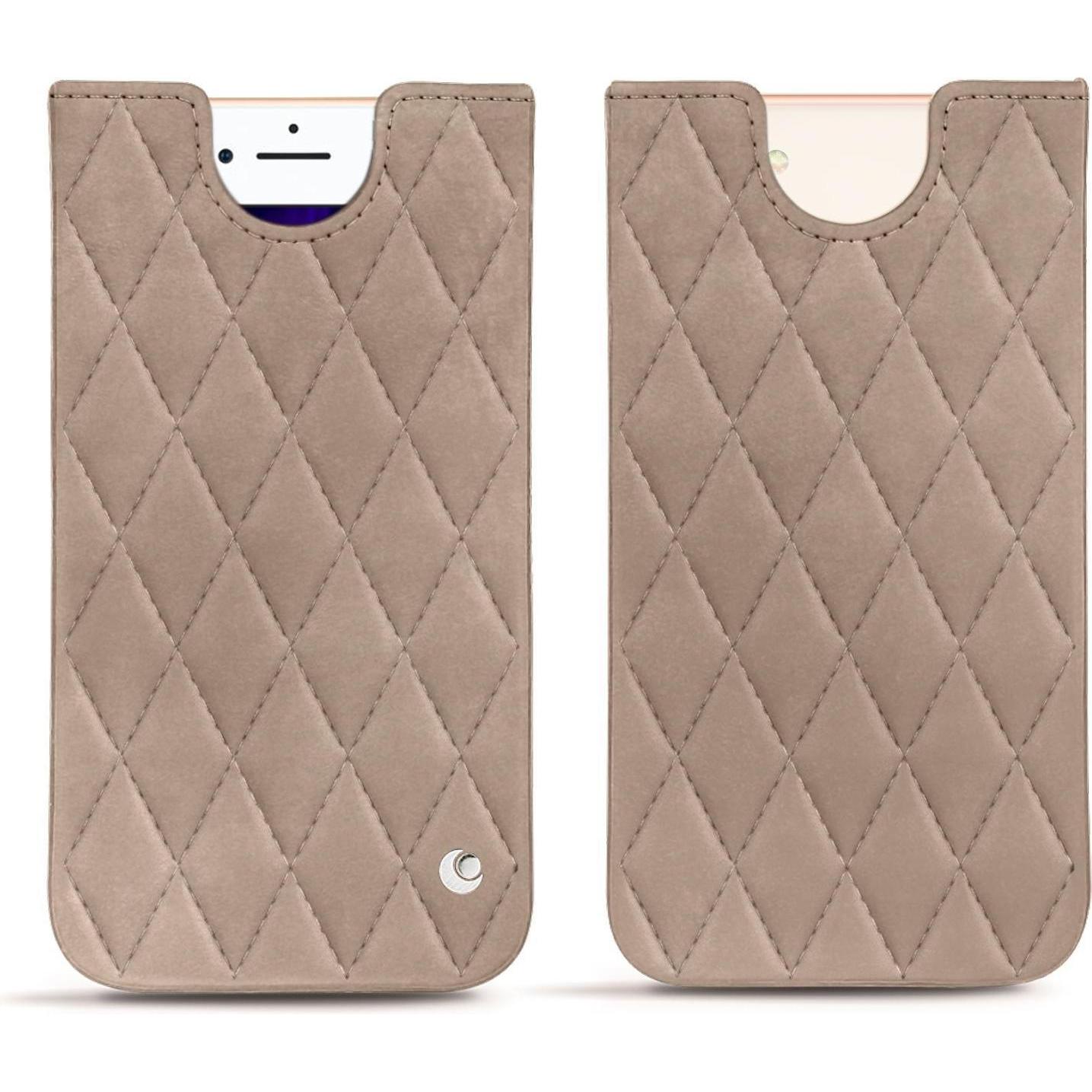 Noreve Lederschutzhülle (Apple iPhone 8), Smartphone Hülle, Beige